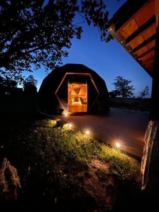 Dome Insolite Cedre Jacuzzi Et Petits Dejeuners Inclus Lagraulet-du-Gers Esterno foto