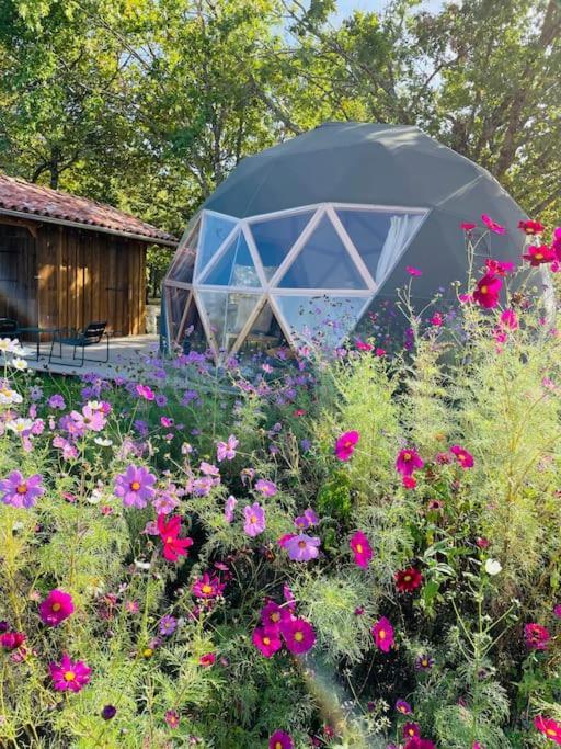 Dome Insolite Cedre Jacuzzi Et Petits Dejeuners Inclus Lagraulet-du-Gers Esterno foto