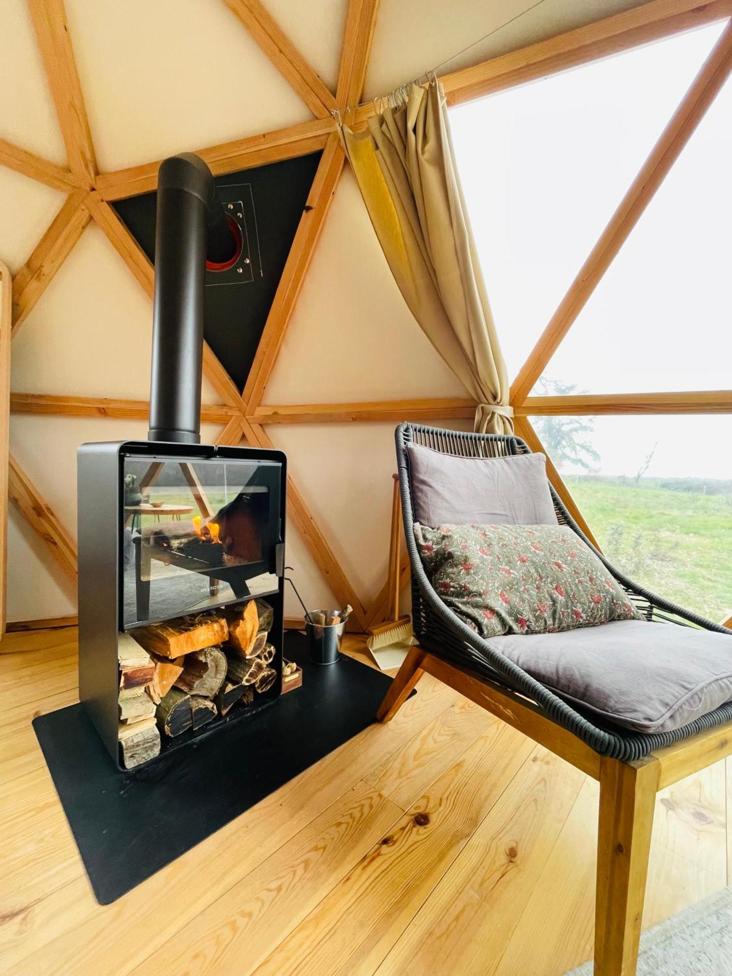 Dome Insolite Cedre Jacuzzi Et Petits Dejeuners Inclus Lagraulet-du-Gers Esterno foto